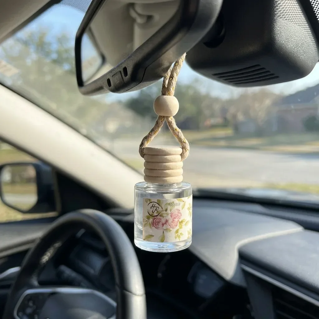 Home Fragrance Options - Mini szklana buteleczka z zawieszką –