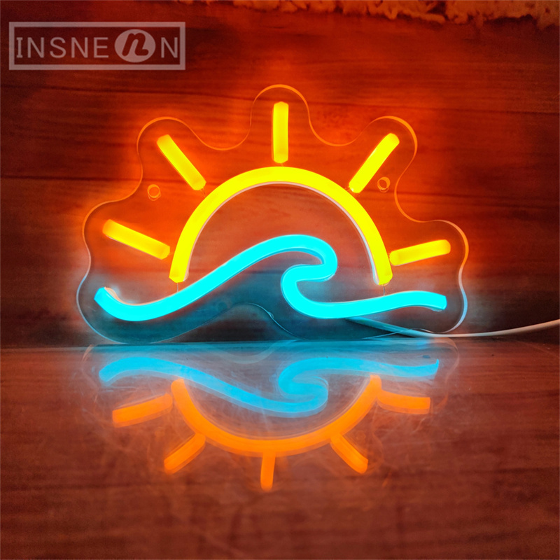 Home Fragrance Ocean Breeze - Wave Sunset Neon Sign LED Sun