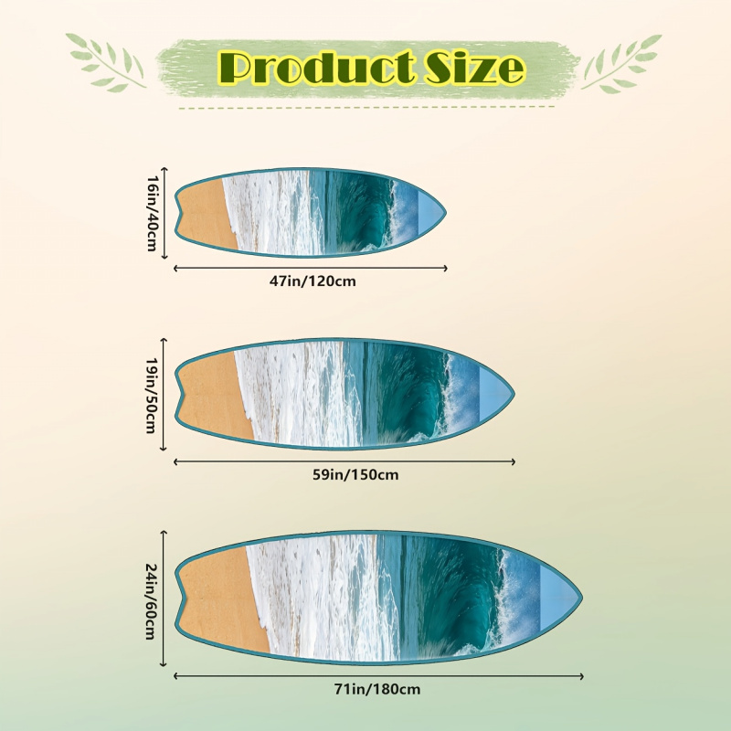 Home Fragrance Ocean Breeze - Dywan w kształcie deski surfingowej VIKAMA,