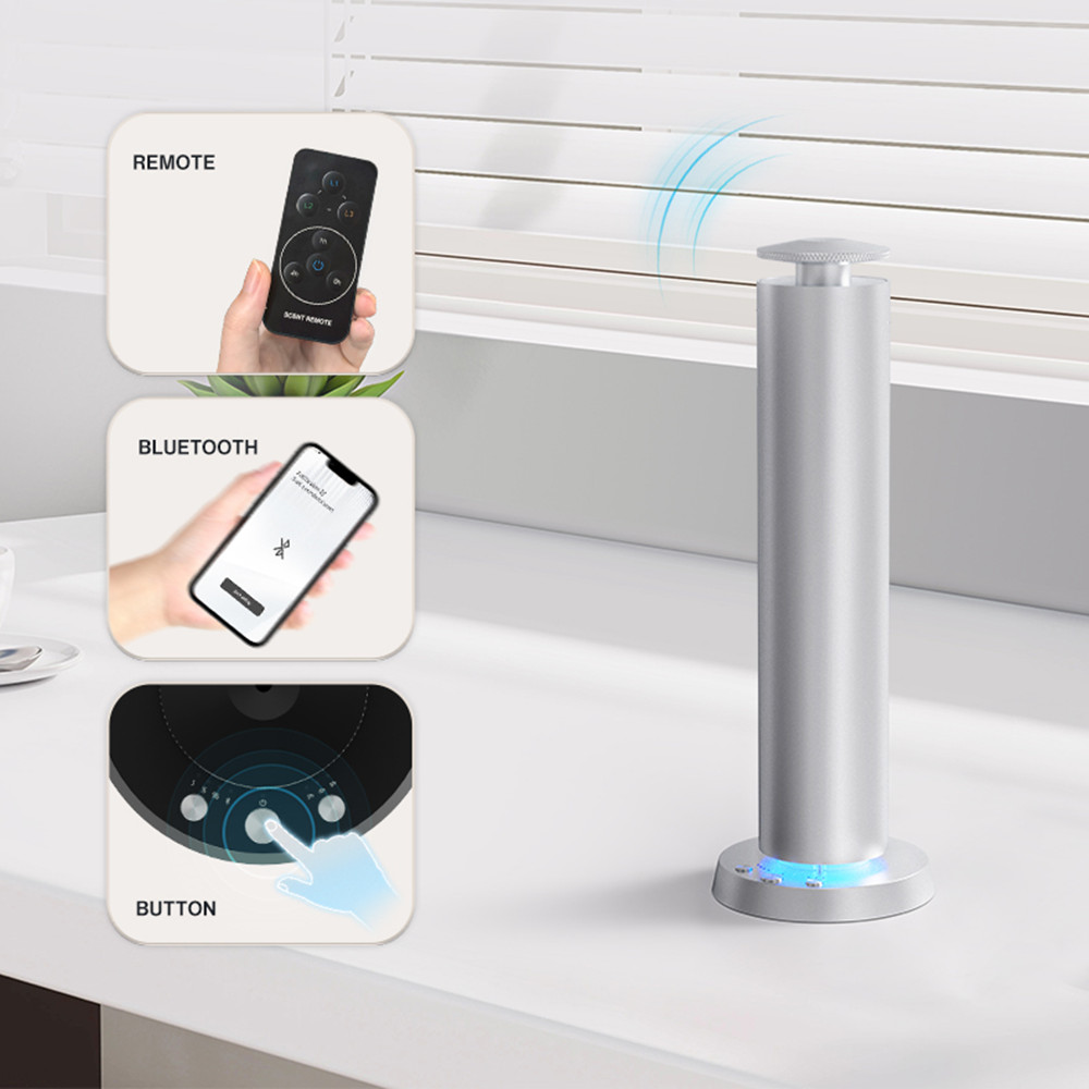 Home Fragrance Accessories - Domowy dyfuzor zapachowy Bluetooth, metalowy, na