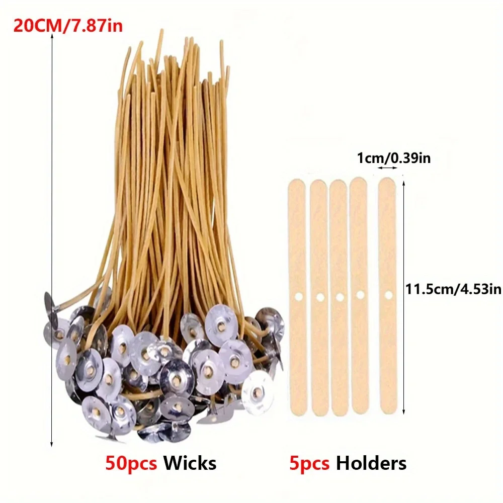 Knoty do świec 50 PCS 8-calowy – Beeswax Taper Candle recenzja i cena