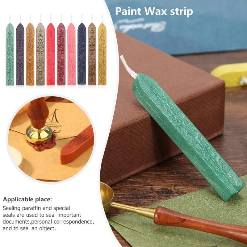 10Pcs Sealing Wax Sticks Color – Beeswax Taper Candle recenzja i cena